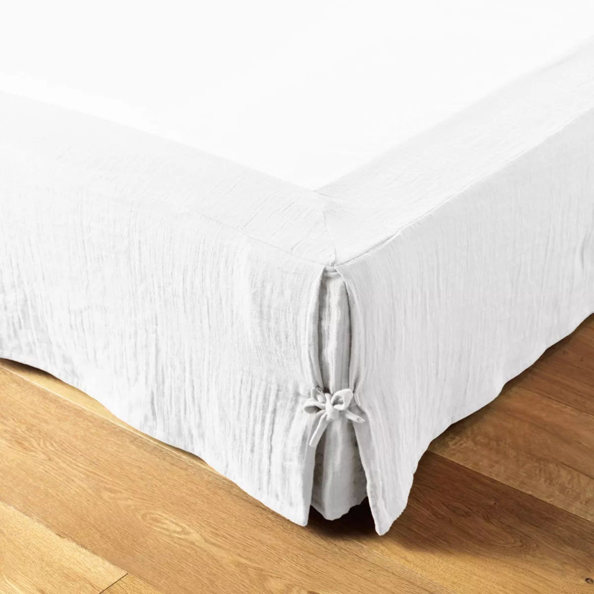 Cubre -somier Gasa de algodón (180 x 200 cm) Gaïa Blanco chantilly 4