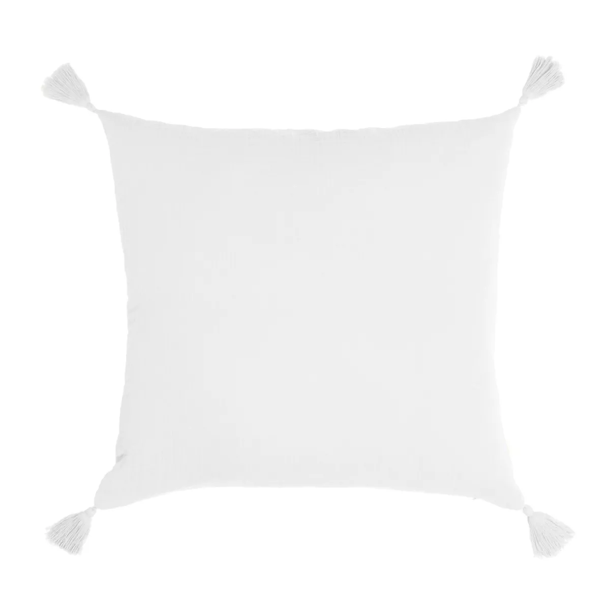 Cuscino quadrato garza di cotone (40 cm) Gaïa Bianco chantilly 3