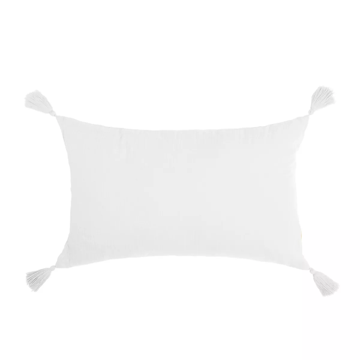 Cojín rectangular en gasa de algodón (40 x 60 cm) Gaïa Blanco chantilly
