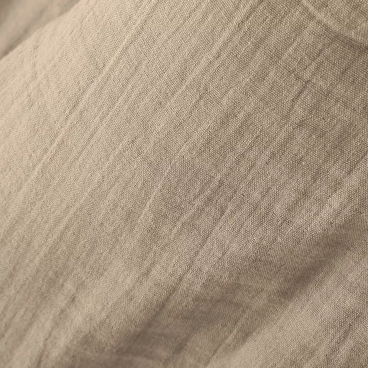 Federa quadrata garza di cotone (80 x 80 cm) Gaïa Marrone corda