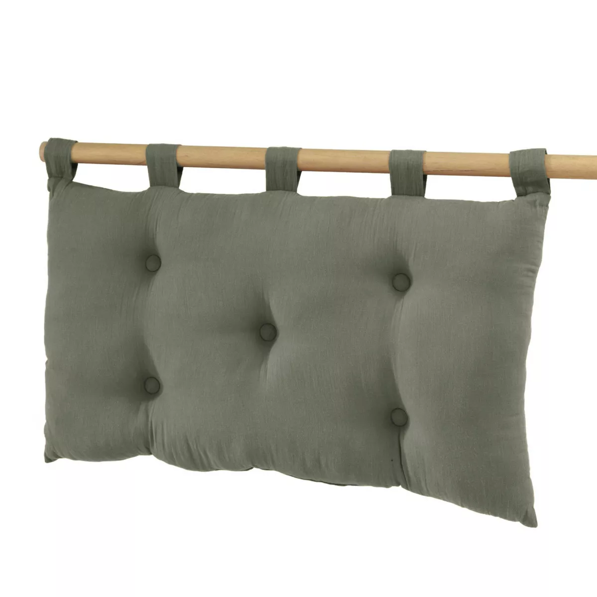 Tête de lit gaze de coton (80 cm) Gaïa Vert romarin 3