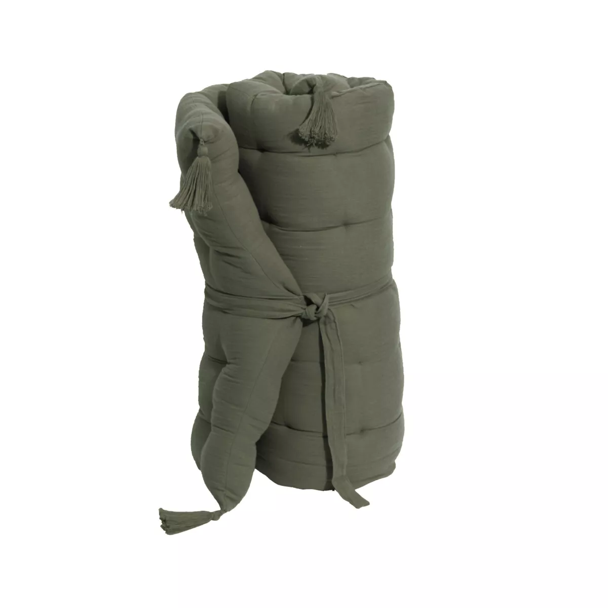 Matelas de sol gaze de coton (60 x 120 cm) Gaïa Vert romarin