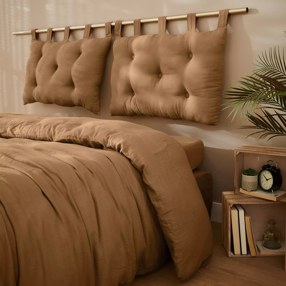 Tête de lit gaze de coton (80 cm) Gaïa Camel 4