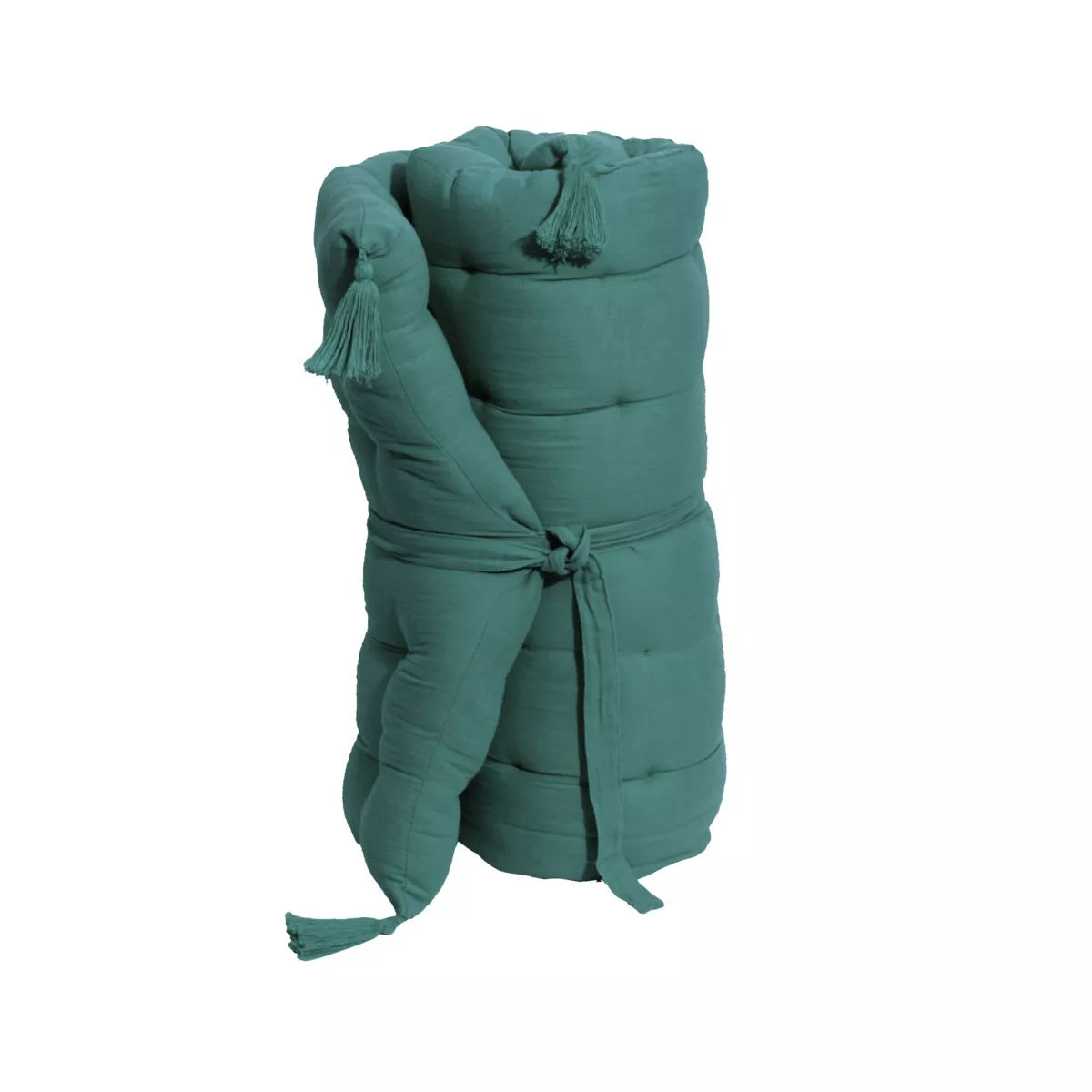 Matelas de sol gaze de coton (60 x 120 cm) Gaïa Bleu canard