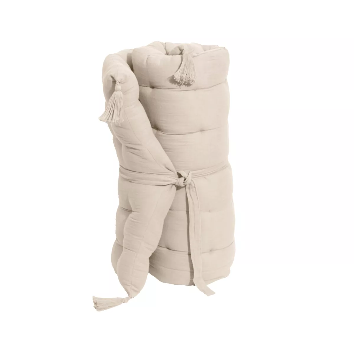 Colchoneta de suelo en gaza de algodón (60 x 120 cm) Gaïa Beige pampa
