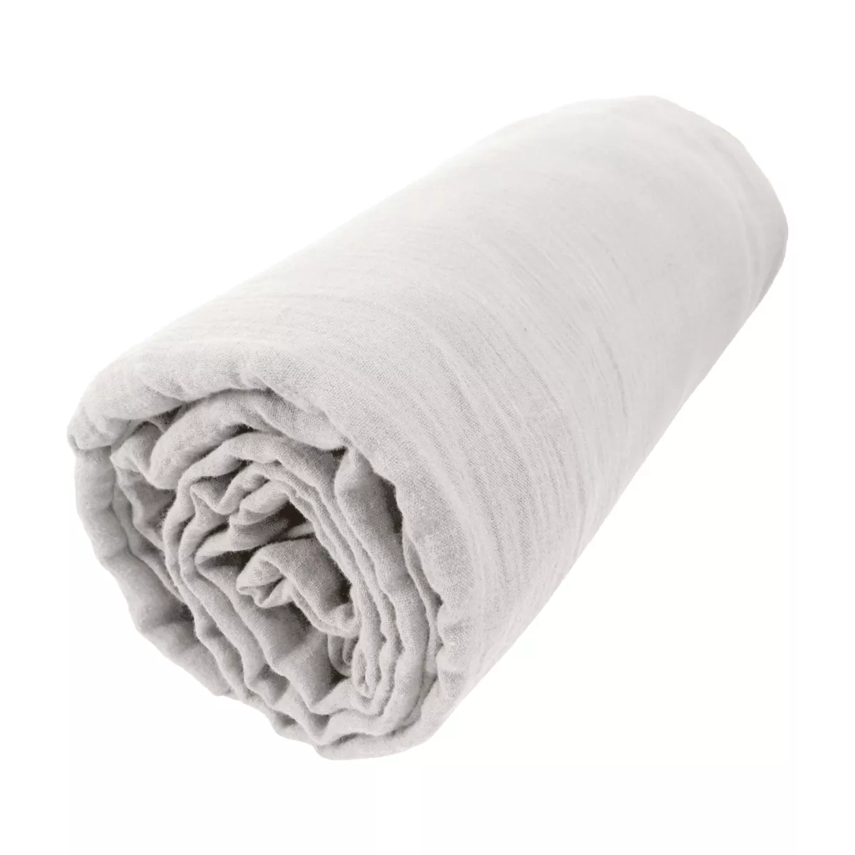 Lenzuolo con angoli garza di cotone (180 cm) Gaïa Grigio nuvola 3