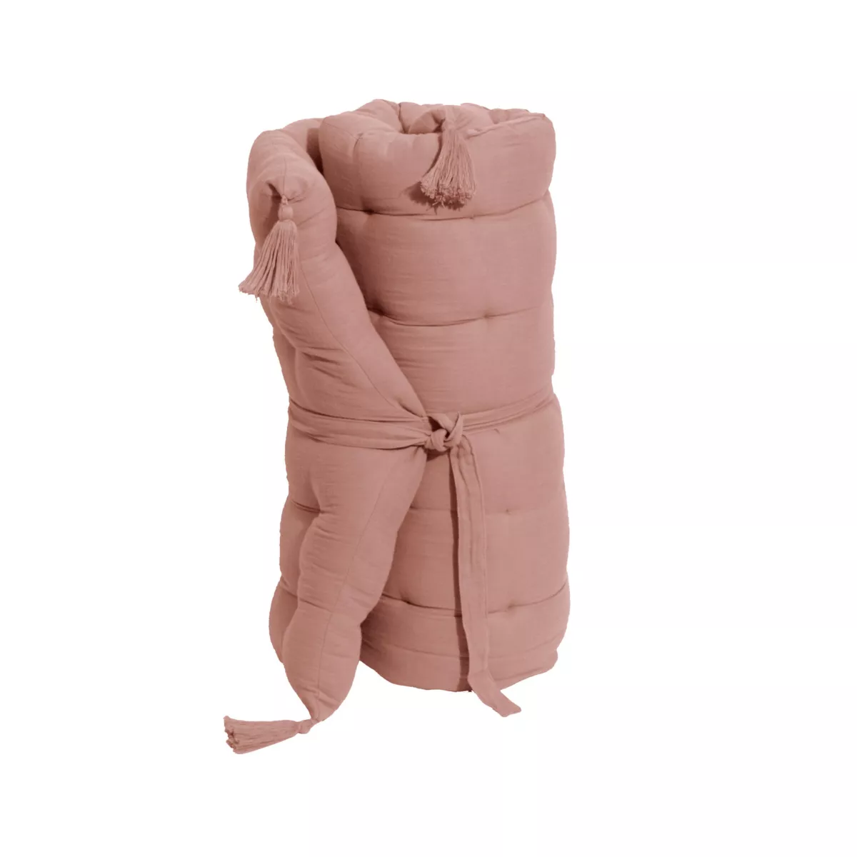 Bomuldsgaze gulvmadras (60 x 120 cm) Gaïa Rosa fersken