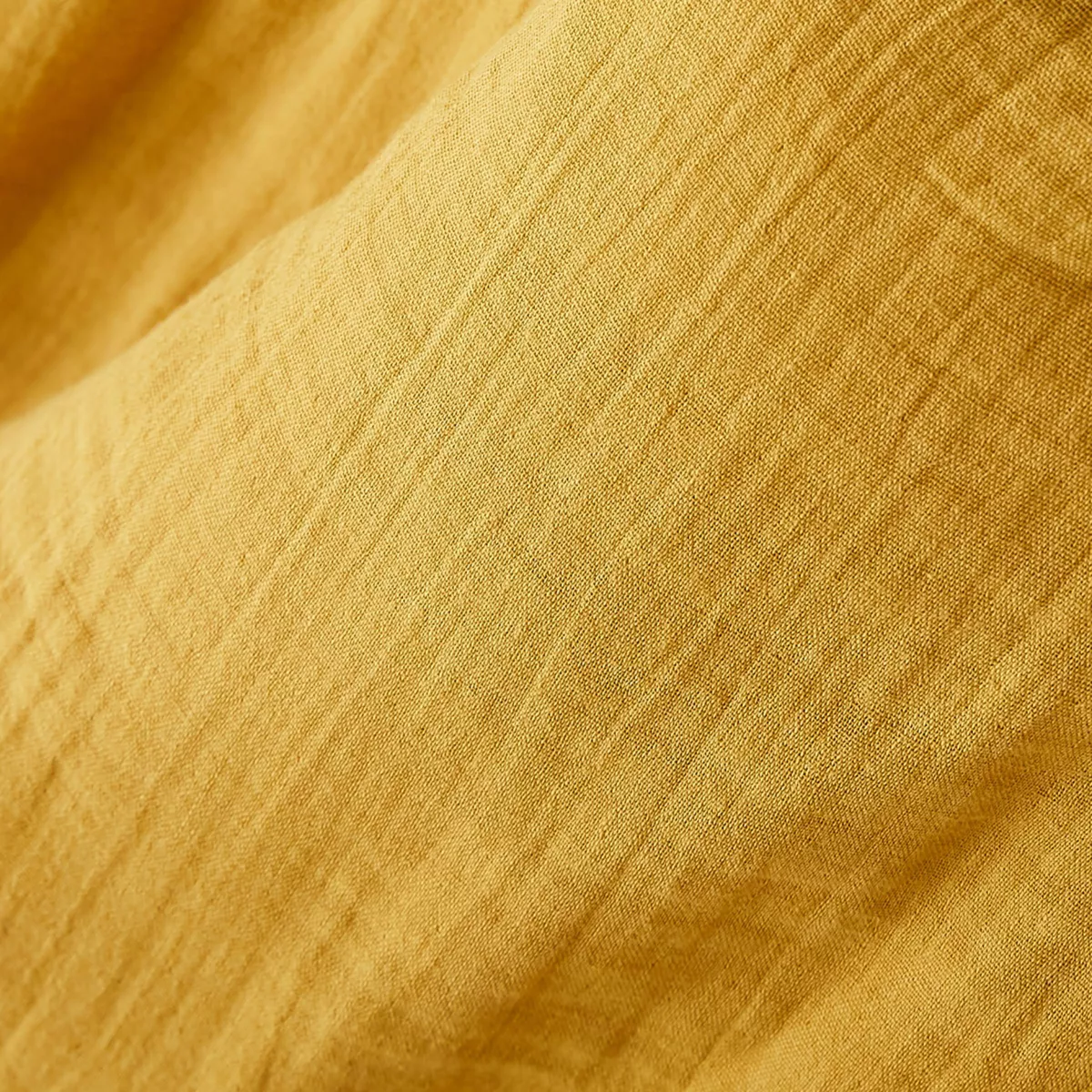 Lenzuolo con angoli garza di cotone (140 cm) Gaïa Giallo zafferano 2