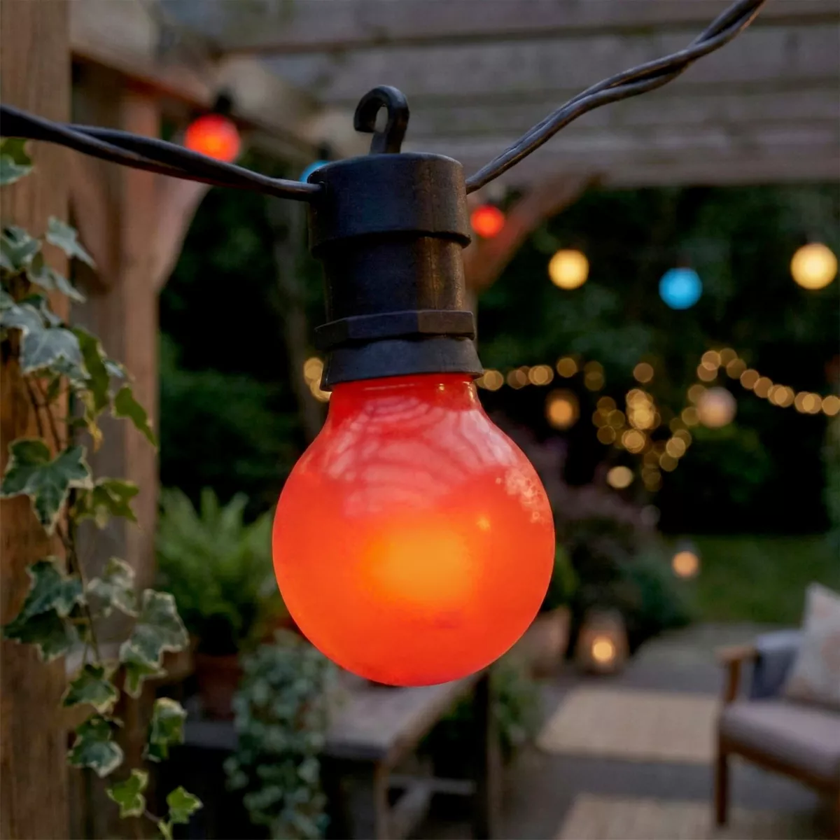 Ghirlanda luminosa collegabile giardino 9,5 m 20 LED Guinguette Garden Multicolore