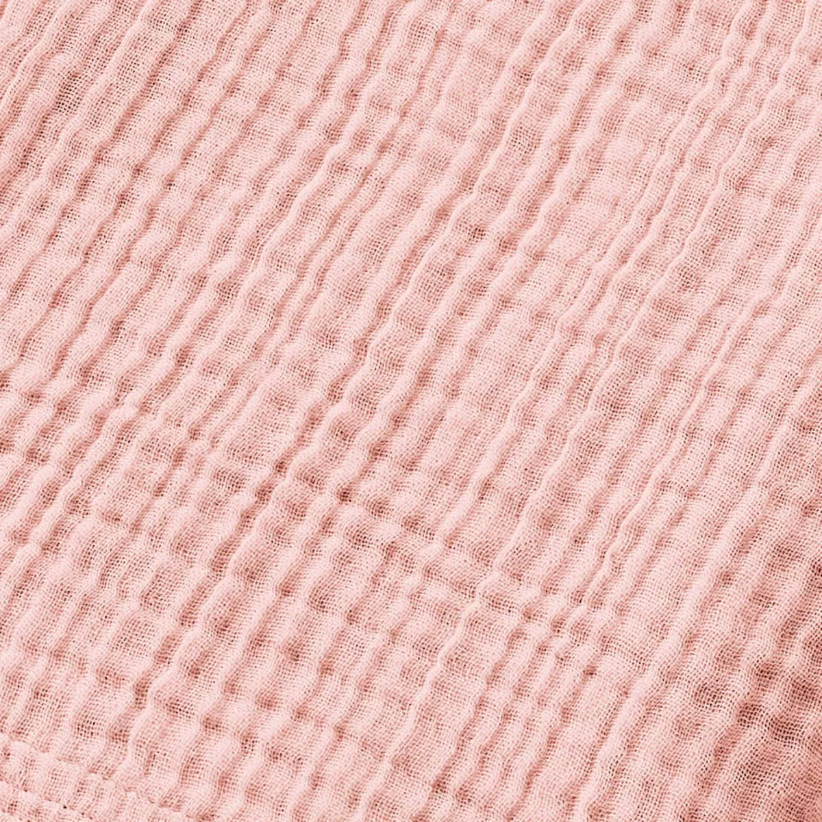 Poncho adulte gaze de coton S/M Gaïa Rose pêche