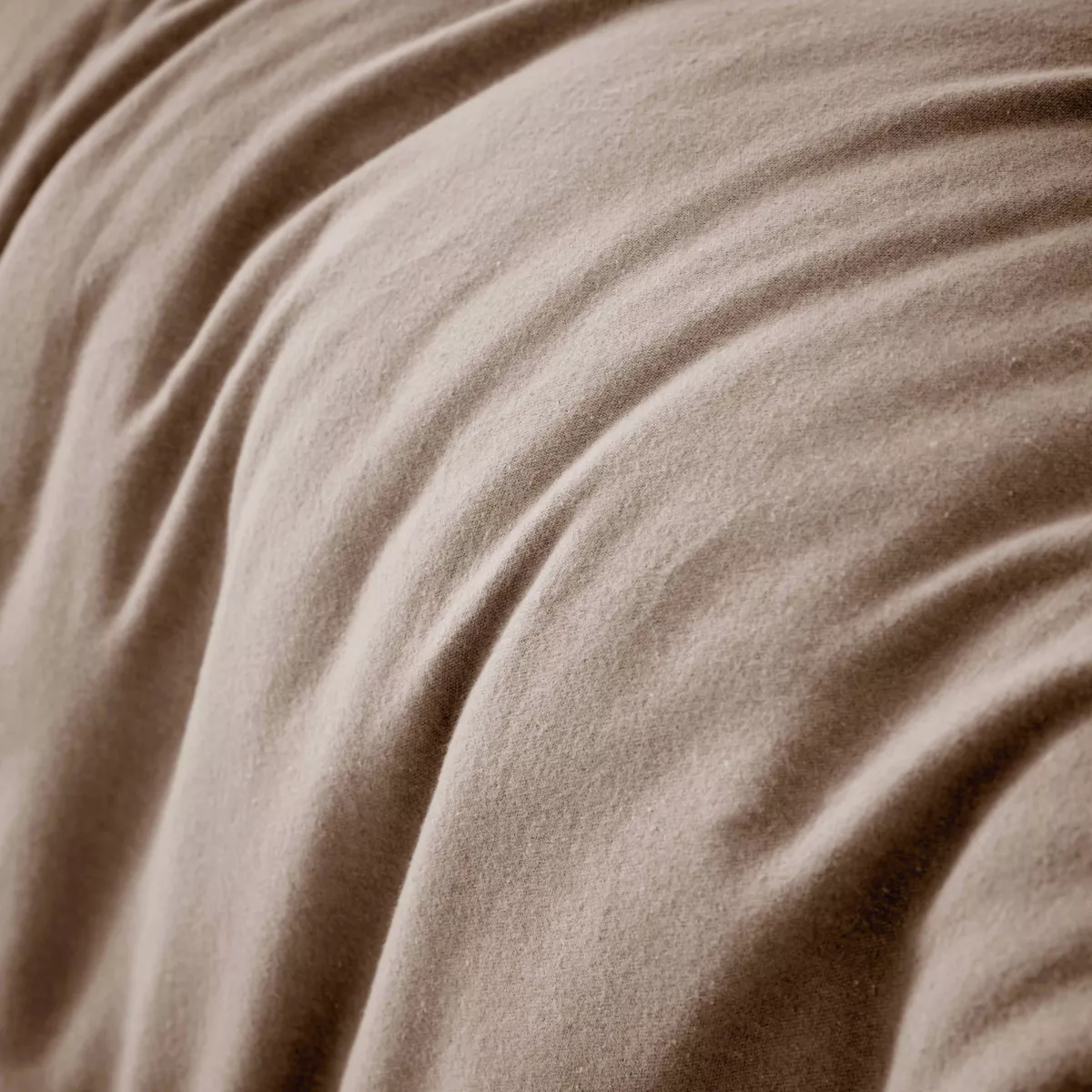 Housse de couette flanelle de coton (200 x 200 cm) Nina Ficelle