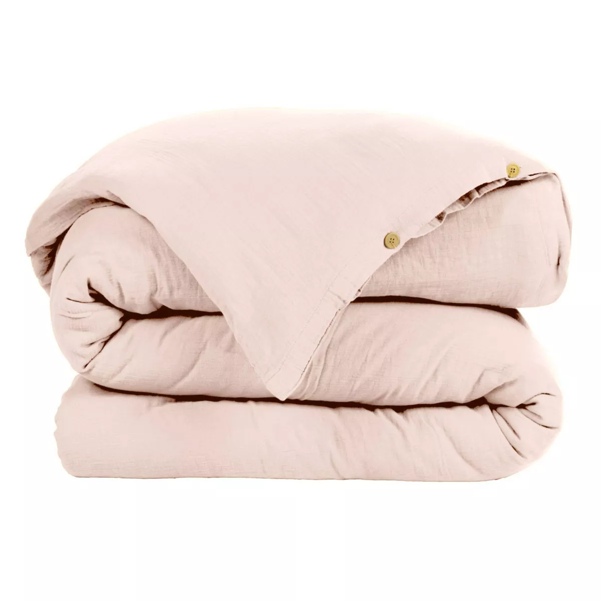 Copripiumino garza di cotone (140 cm) Gaïa Rosa cipria 3