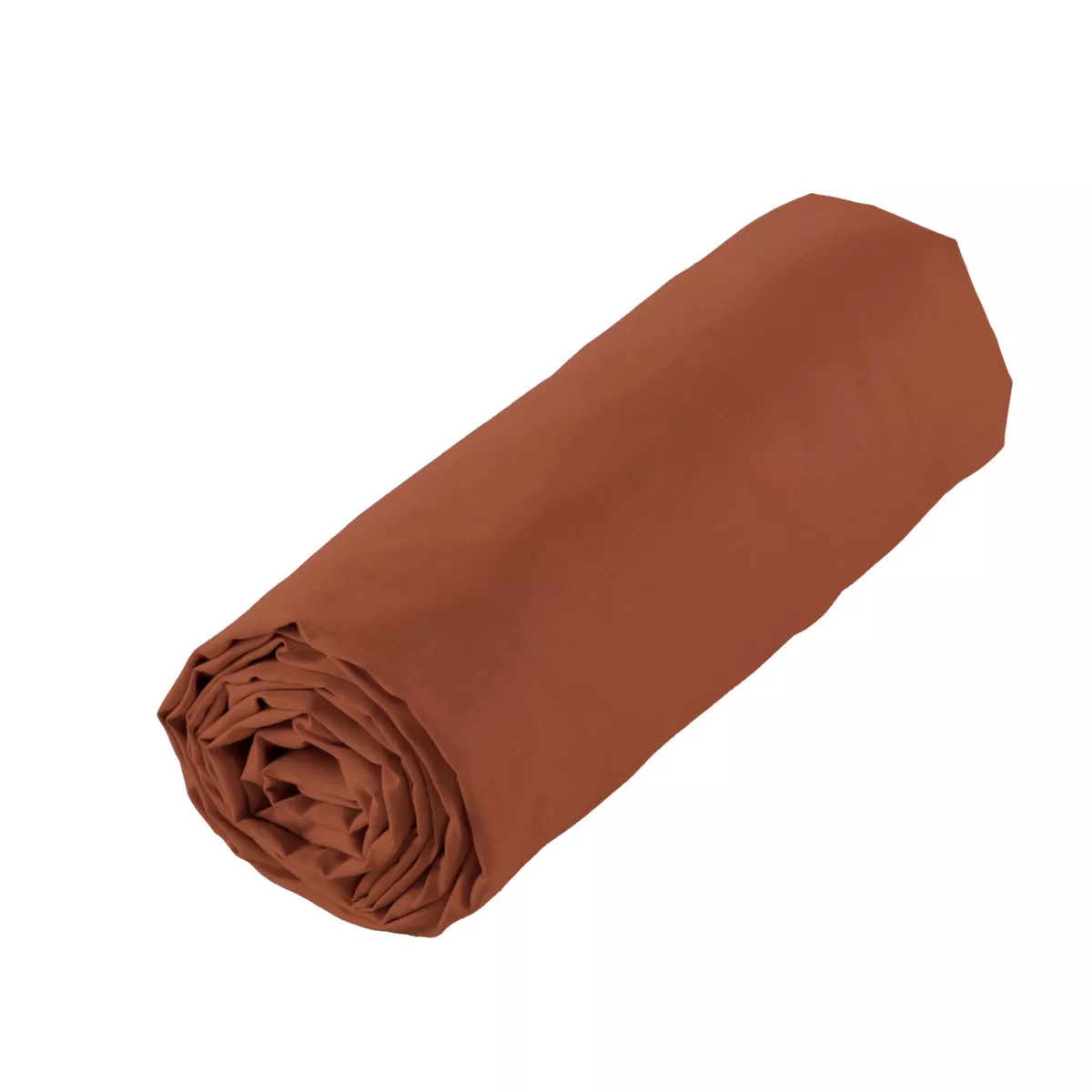 Lenzuolo sotto con angoli in percalle di cotone (200 x 200 cm) Diane Terracotta