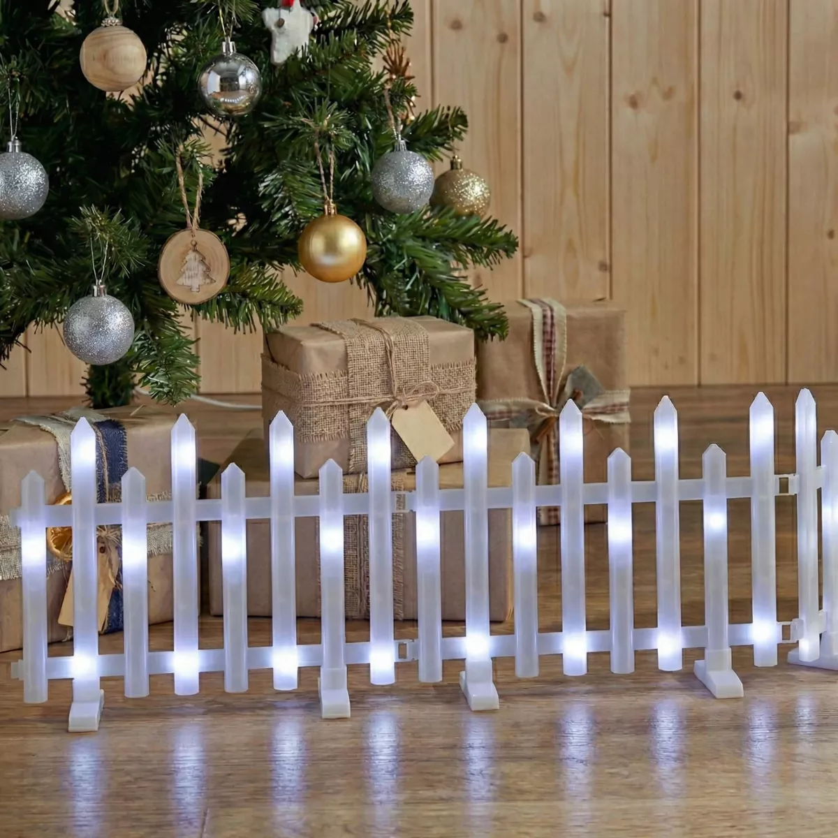 Set di 8 barriere luminose 192 LED (2,85 m x H25 cm) Incanto Bianco freddo