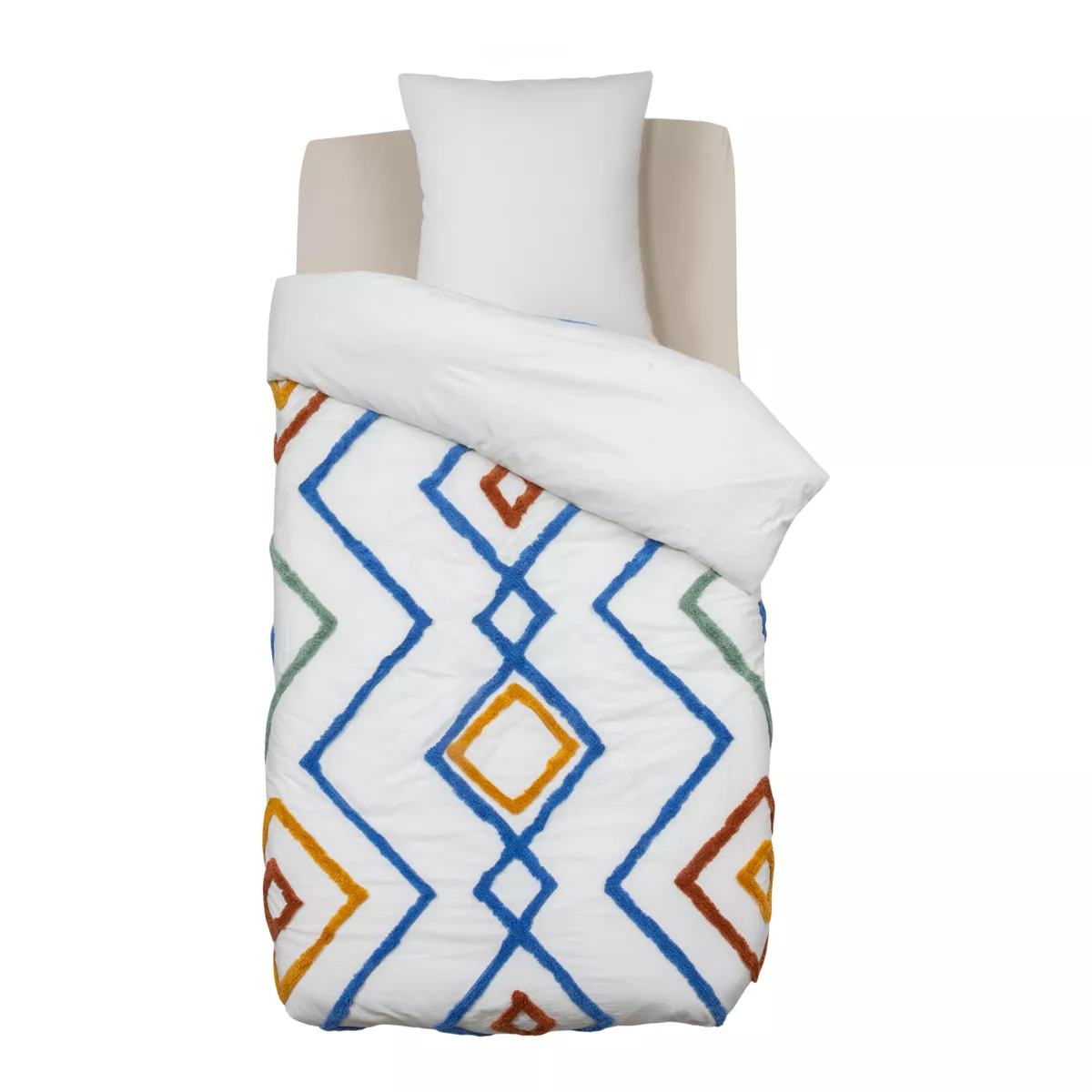 Funda de edredón y una funda de almohada infantil de algodón (140 x 200 cm) Marrakech Multicolor