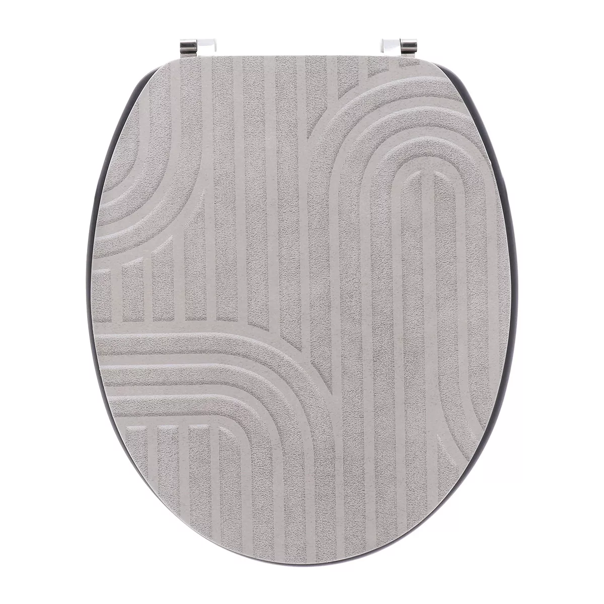 Copriwater in legno 18 pollici Minimalist Beige grigio