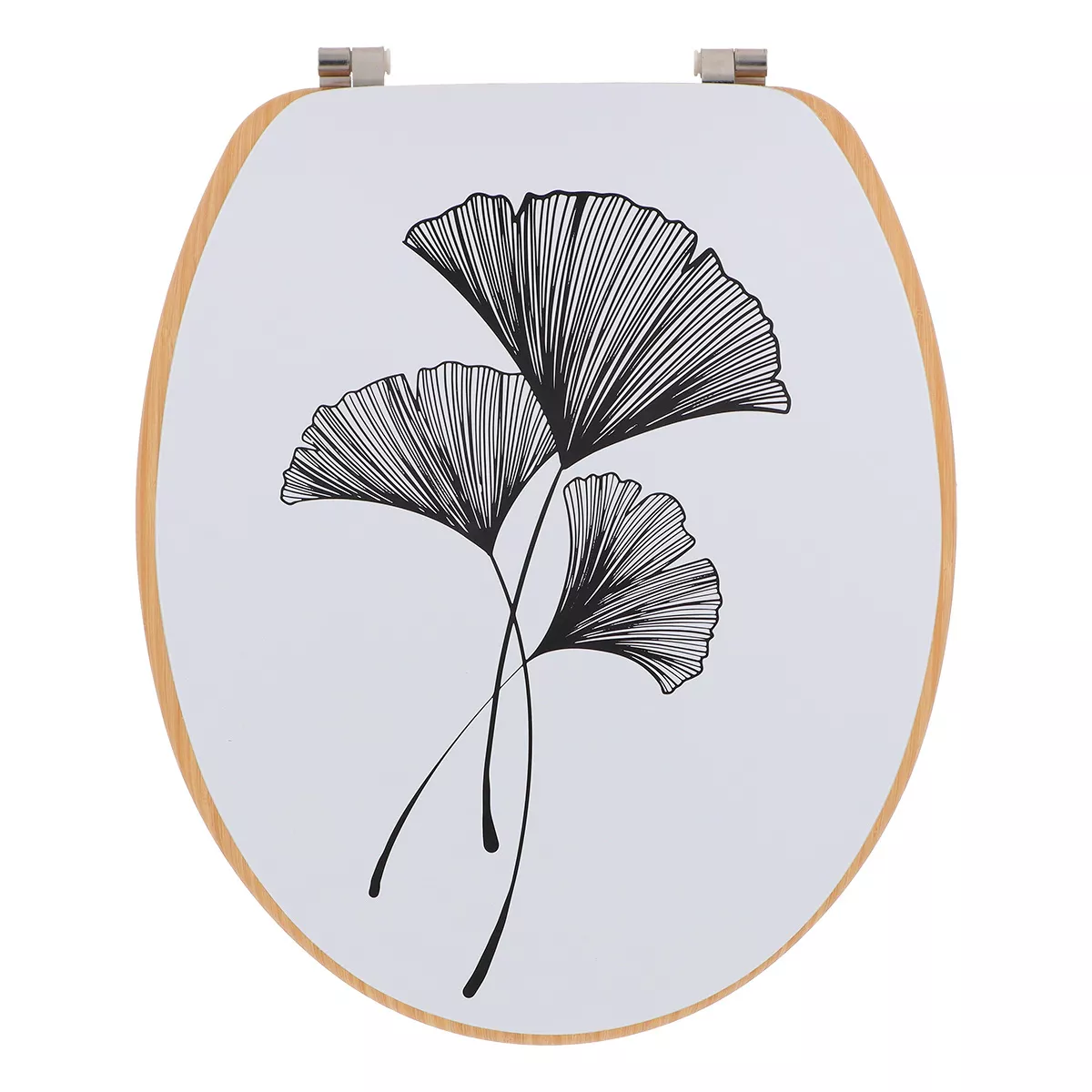 Copriwater in legno 18 pollici Zen gingko Bianco