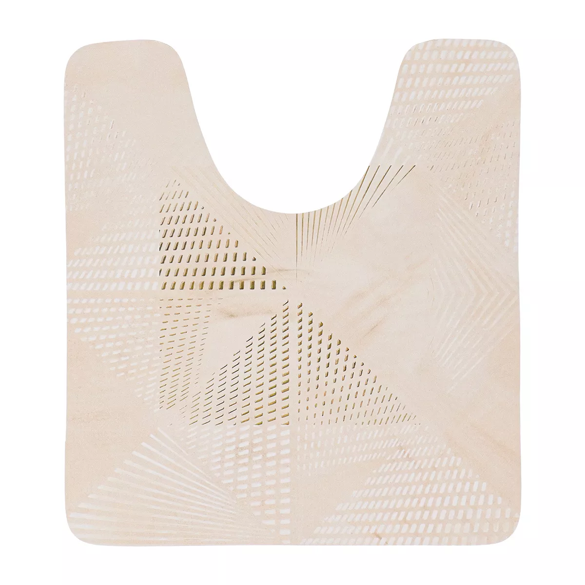 Tappeto per wc antiscivolo (45 x 50 cm) Chicissime Beige