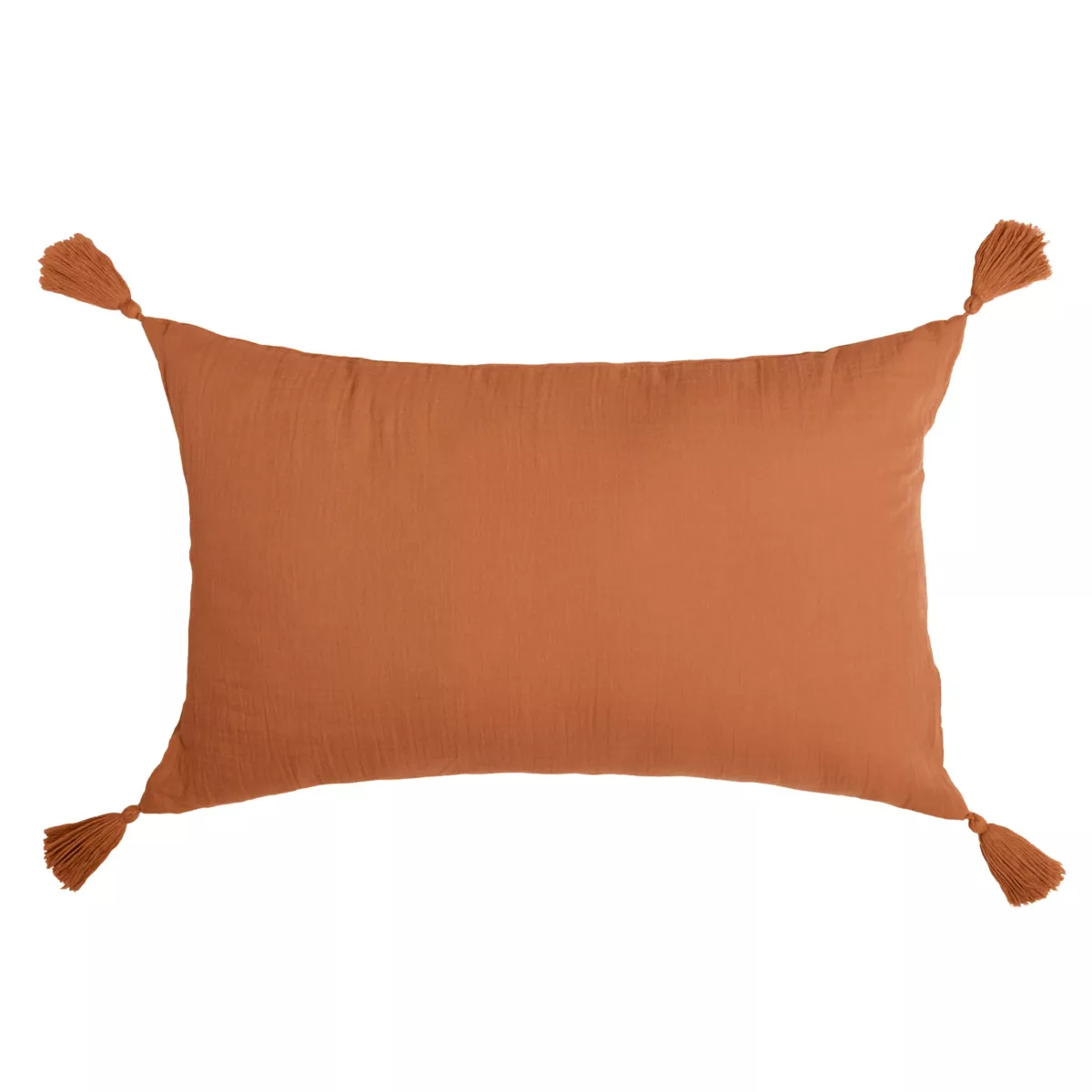 Cojín rectangular de gasa de algodón (40 x 60 cm) Gaïa Albaricoque