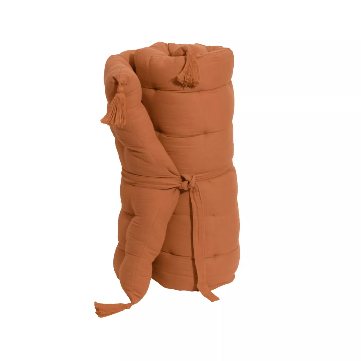 Matelas de sol gaze de coton (60 x 120 cm) Gaïa Abricot
