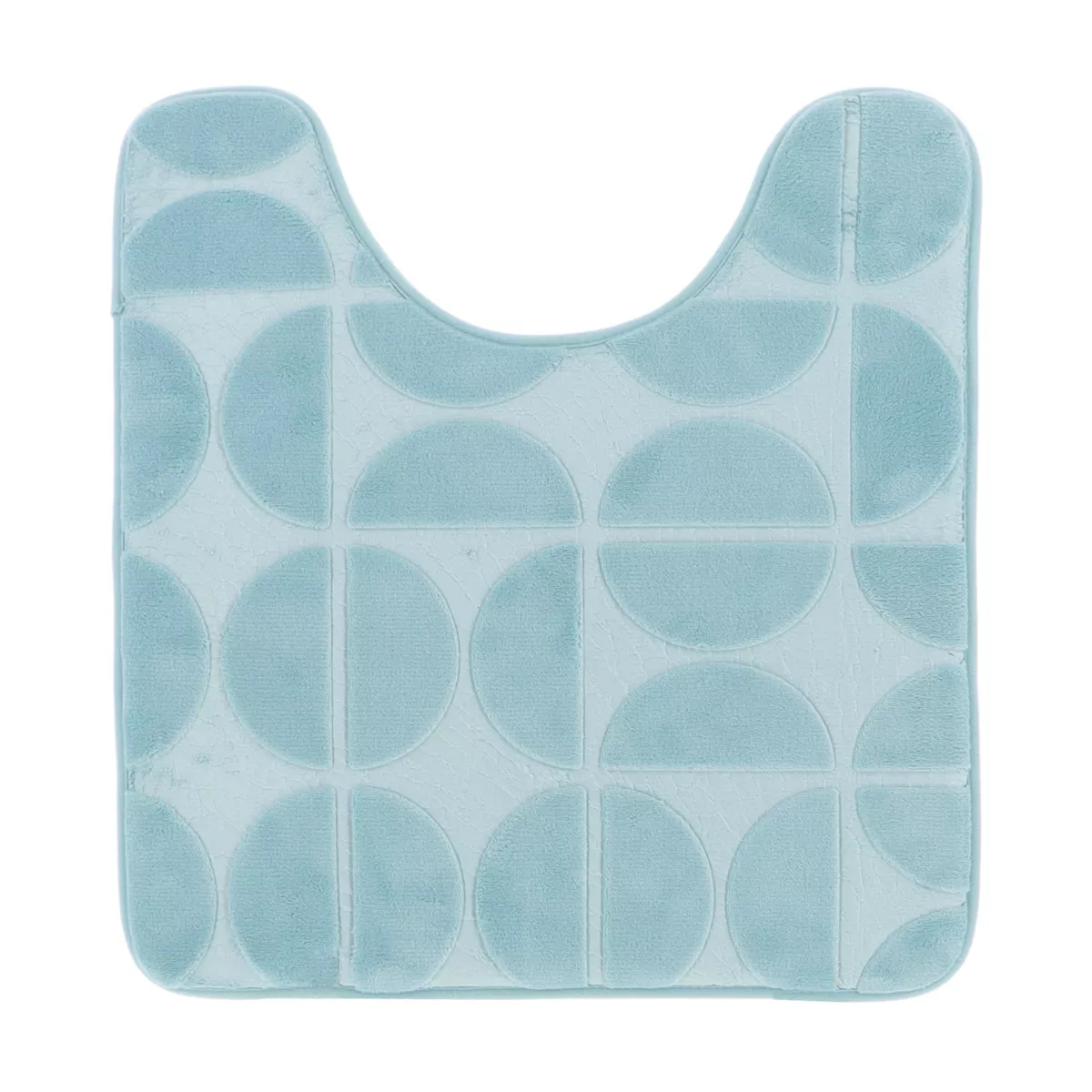 Tappeto per wc con memoria di forma (45 x 50 cm) Motivo Azzurro