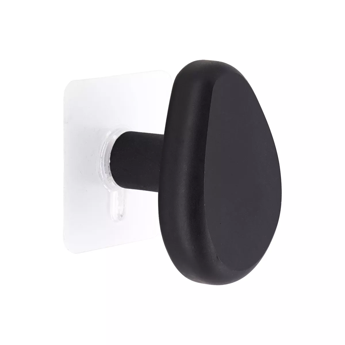 Attaccapanni adesivo (5,2 cm) Ciottolo Nero
