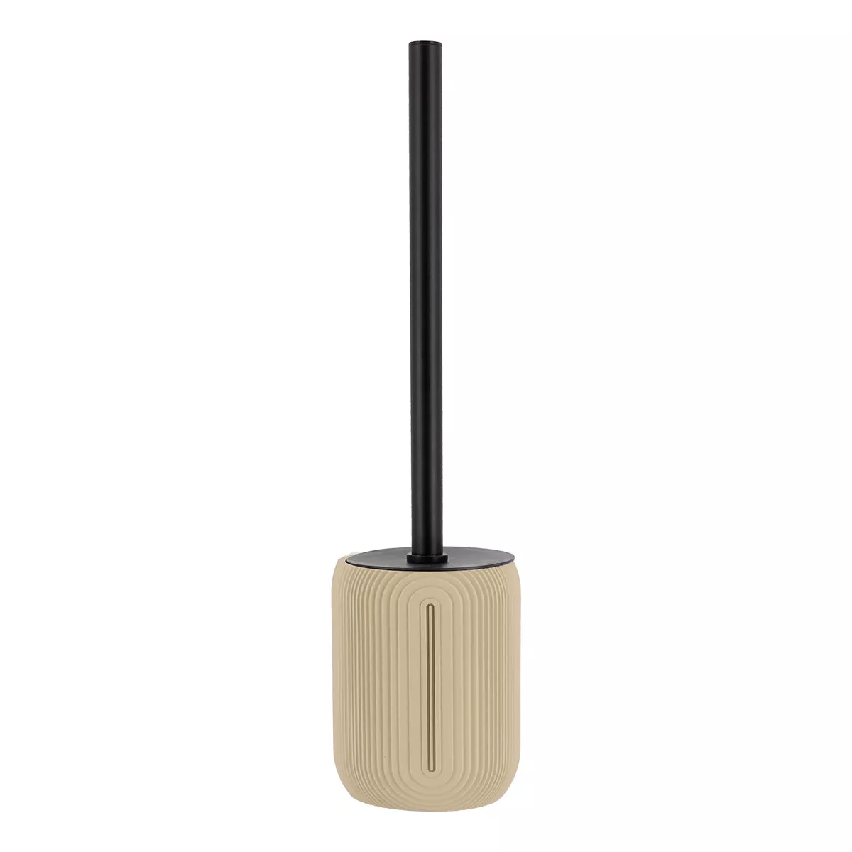 Spazzola WC con coperchio Minimalist geometrica Beige tortora