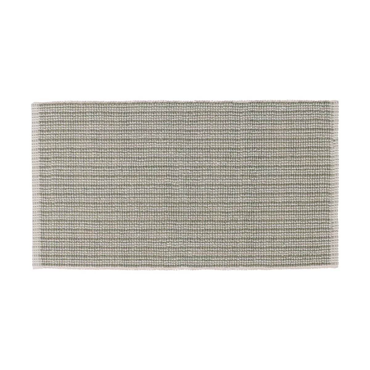 Tappeto rettangolare in cotone (45 x 90 cm) Jeanne Verde e Bianco