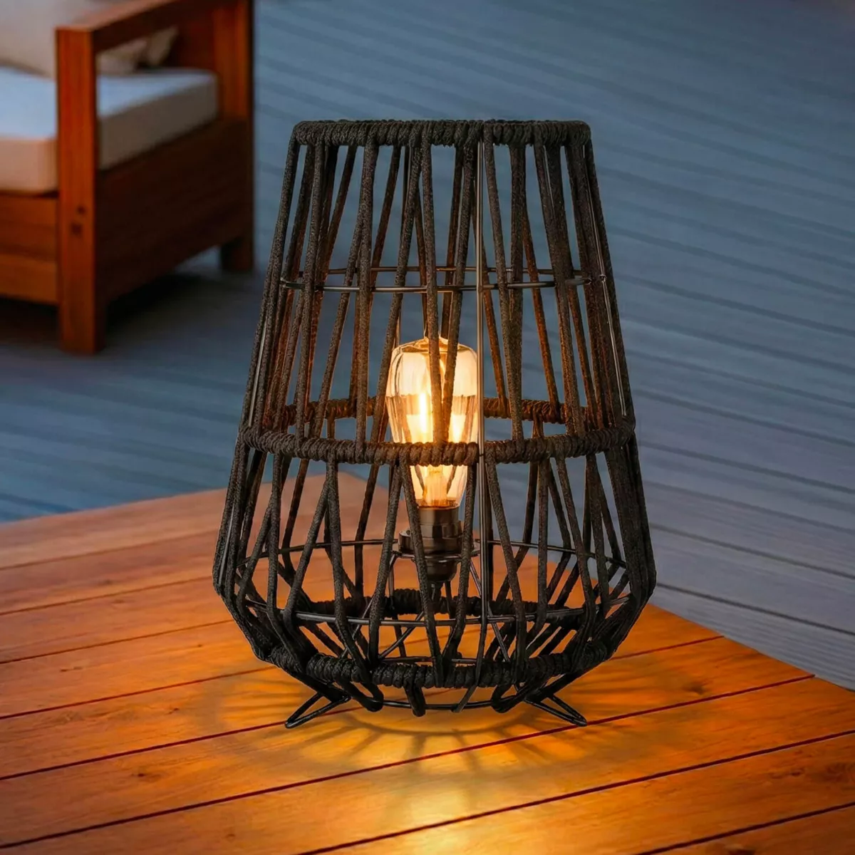 Lampada da tavolo esterno (36 cm) Celi Nero