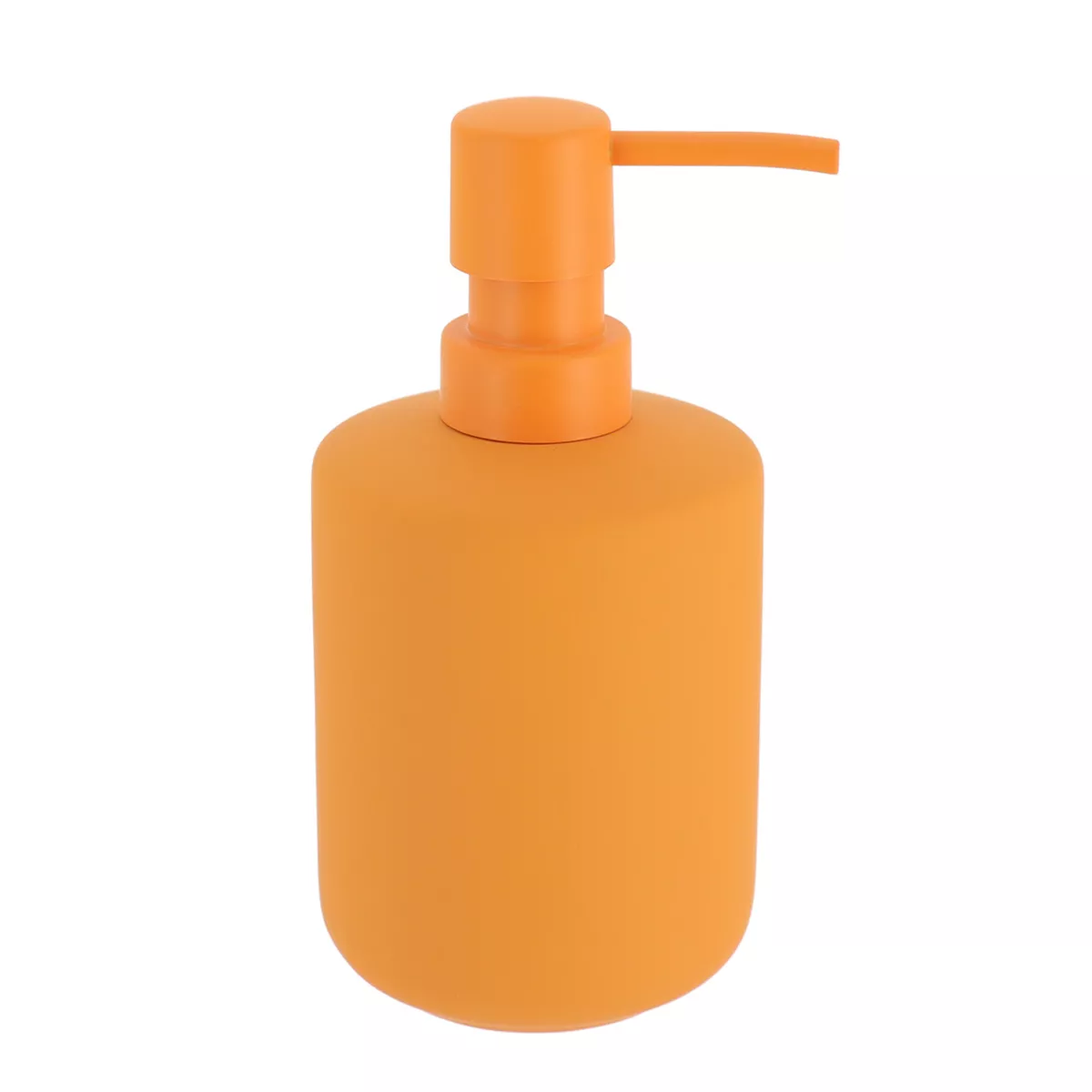 Set bicchiere distributore e porta sapone in grès Timeless Giallo senape