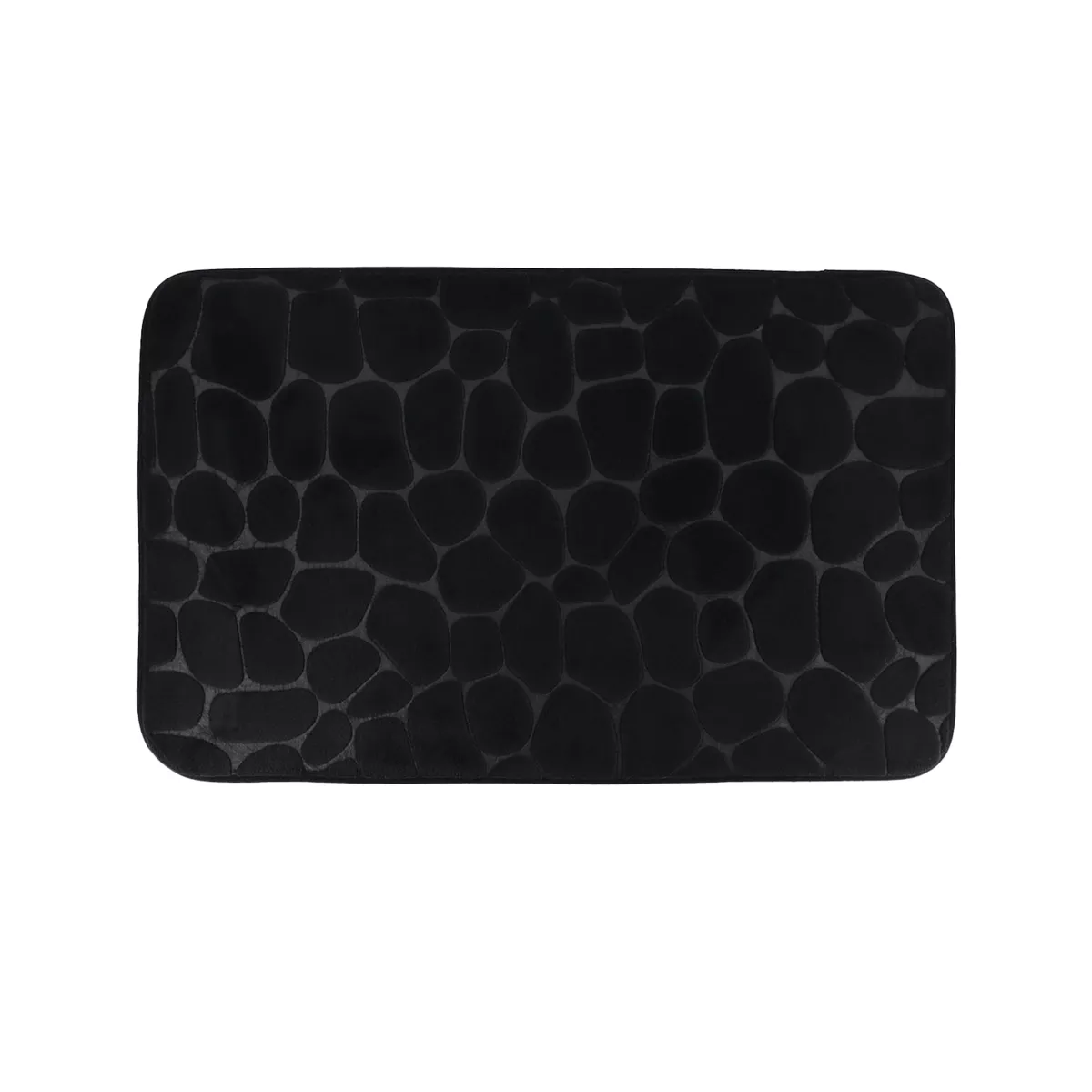 Tapis de bain mémoire de forme (50 x 80 cm) Galeo Noir