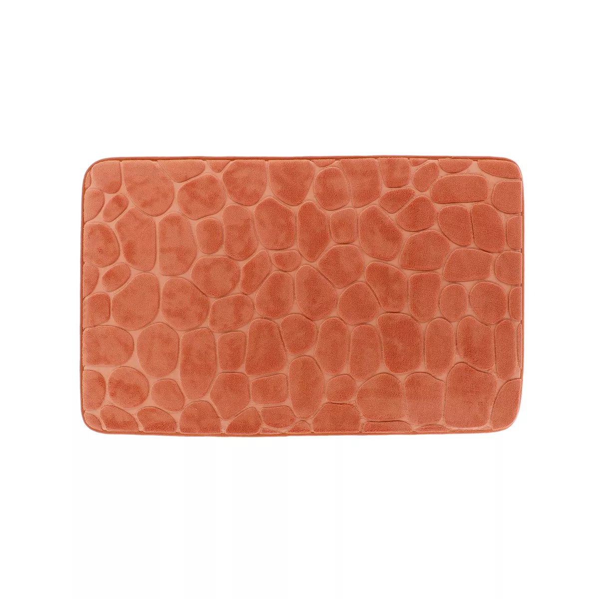 Alfombra de baño rectangular con memoria de forma (50 x 80 cm) Galeo Cobre