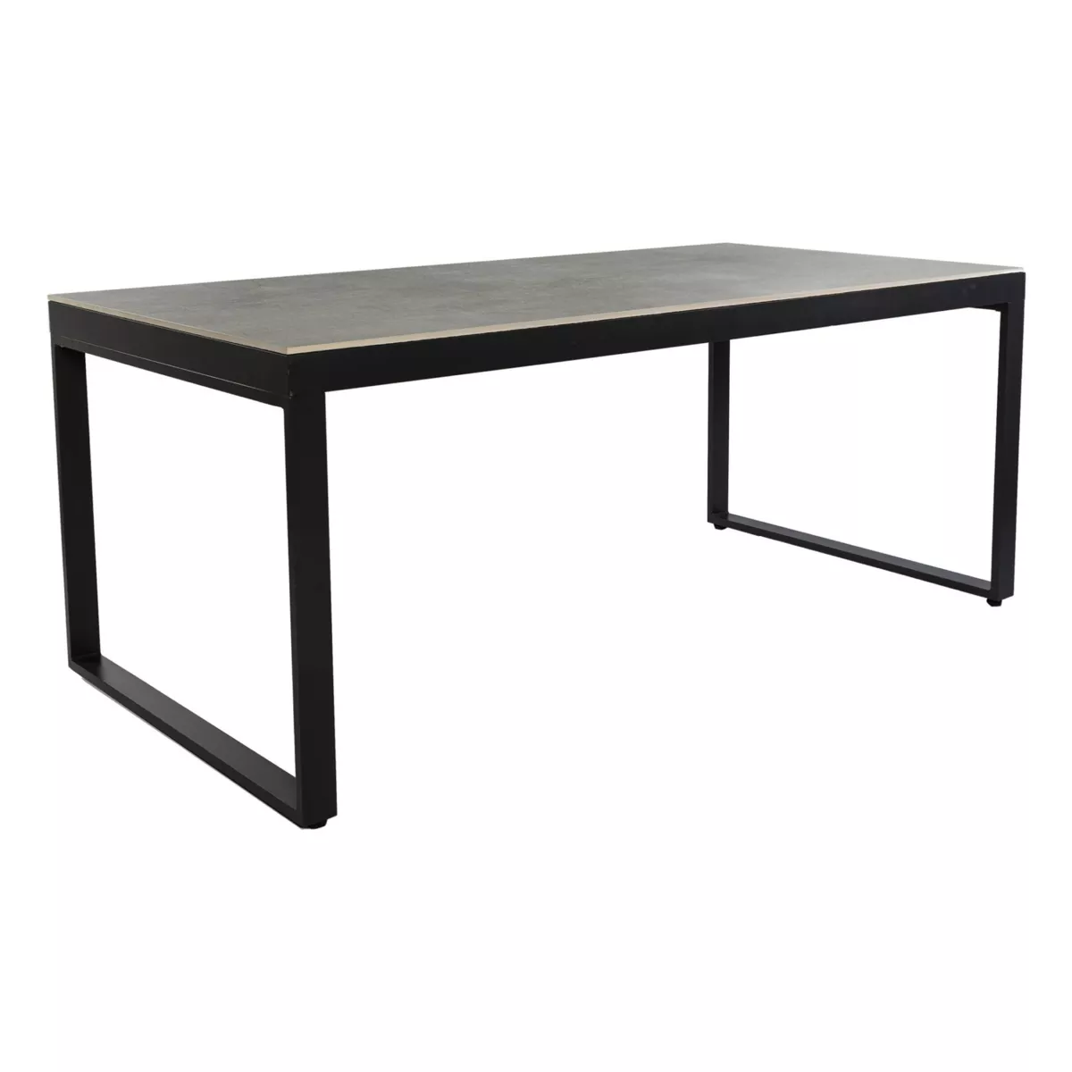 Tavolo da giardino 8 posti Allumino/Ceramica Kore (180 x 90 cm) - Grigio antracite