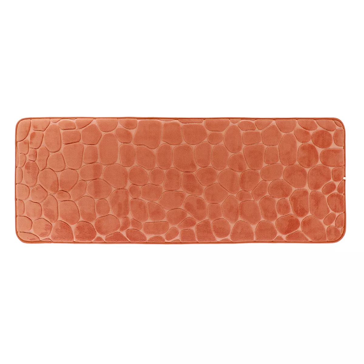 Tapis de bain rectangulaire mémoire de forme (50 x 120 cm) Galeo Cuivre