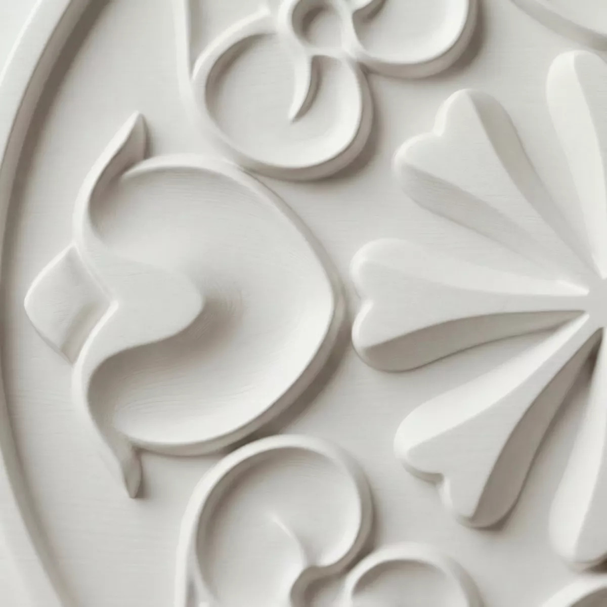 Decorazione murale in legno (L50 cm) Mandala Bianco