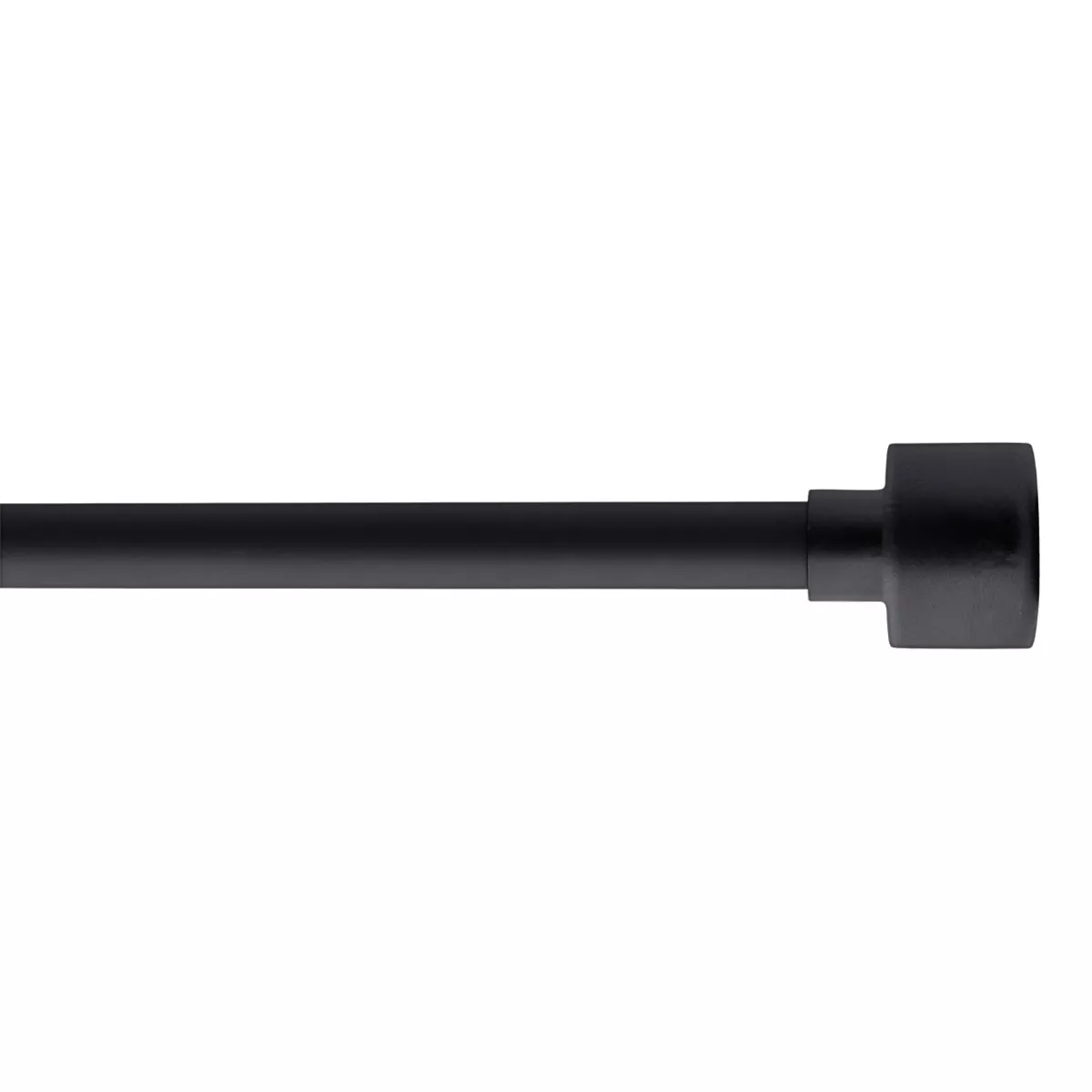 Kit asta tenda estensibile (L210 - L380 cm / D19 mm) Palermo Nero opaco