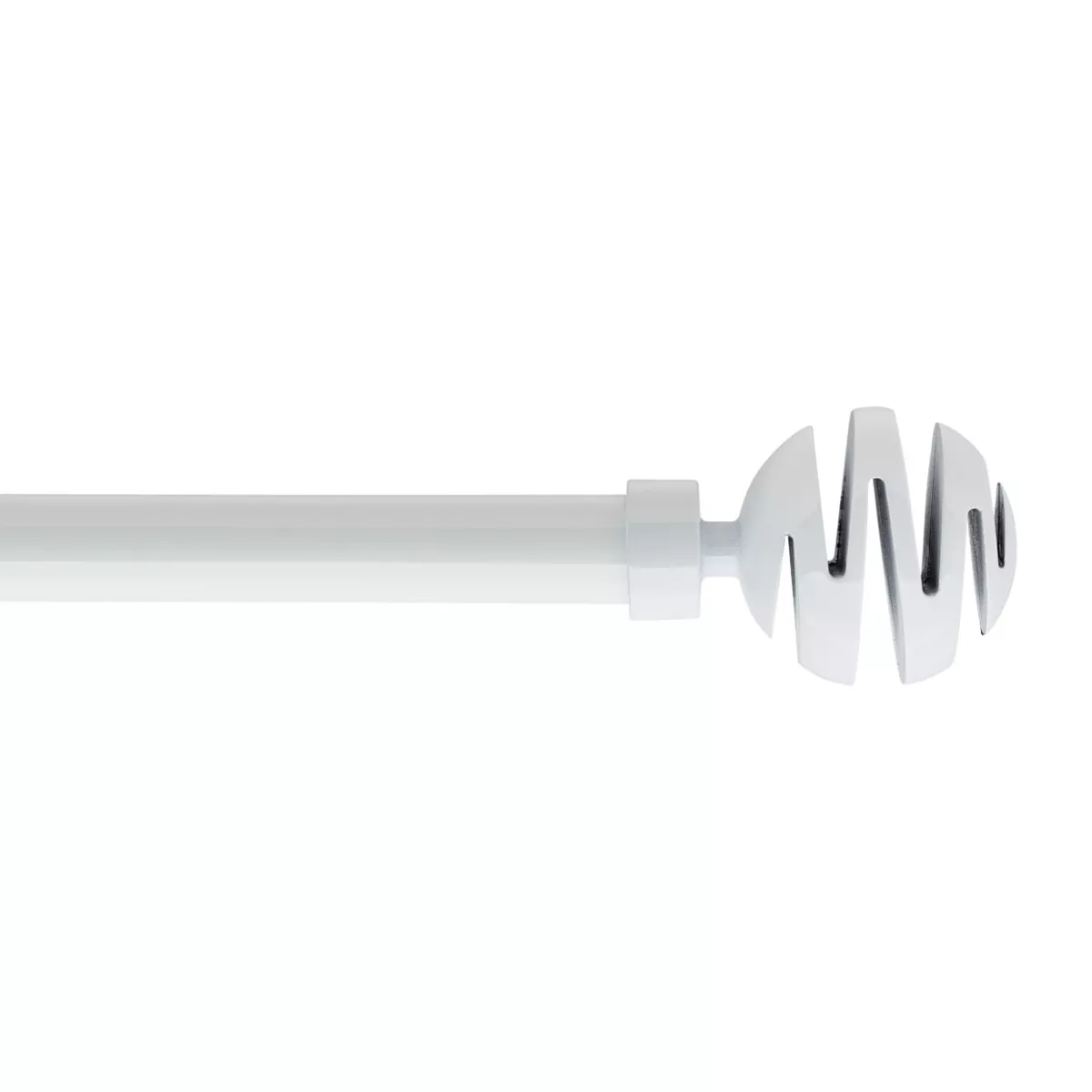 Kit asta tenda estensibile (L140 - L260 cm / D19 mm) Villalouise Bianco laccato