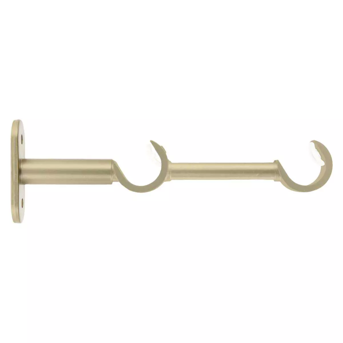 Supporto doppio per asta fissa in metallo (L16 cm / D20 mm) Jim Gocciolatoio Oro