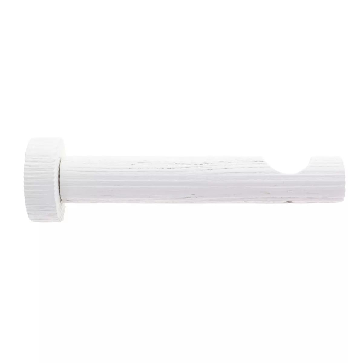 Support asta tenda in legno laccato (L12 cm x D 28 mm) Soren Bianco