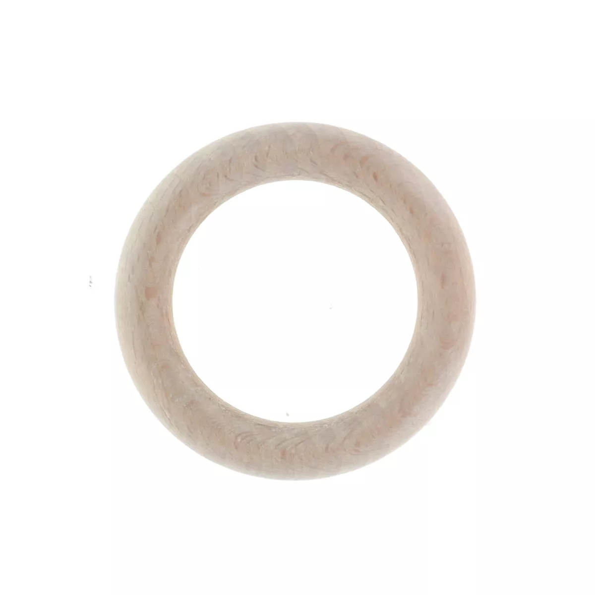 Set di 8 anelli per bastone per tende in legno cerusato (D28 mm) Soren Naturale