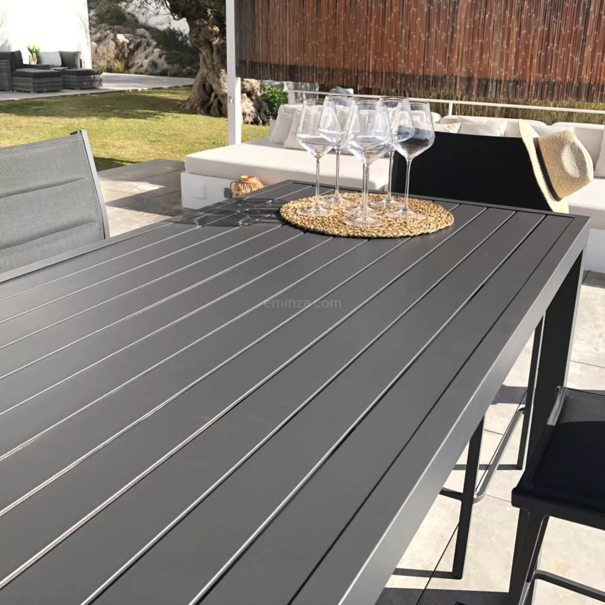 Mesa alta Aluminio Murano - Gris Antracita 3