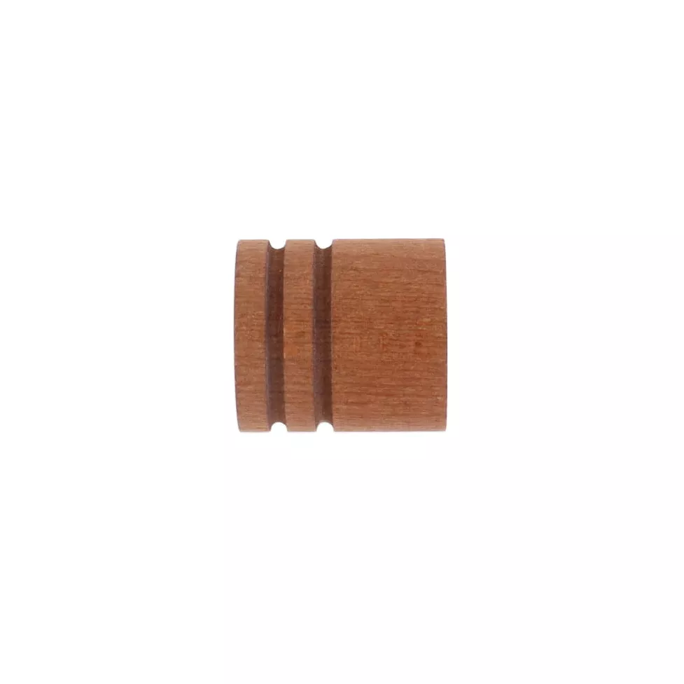 Set di 2 terminali per asta in legno (D28 mm) Nils, finitura naturale 