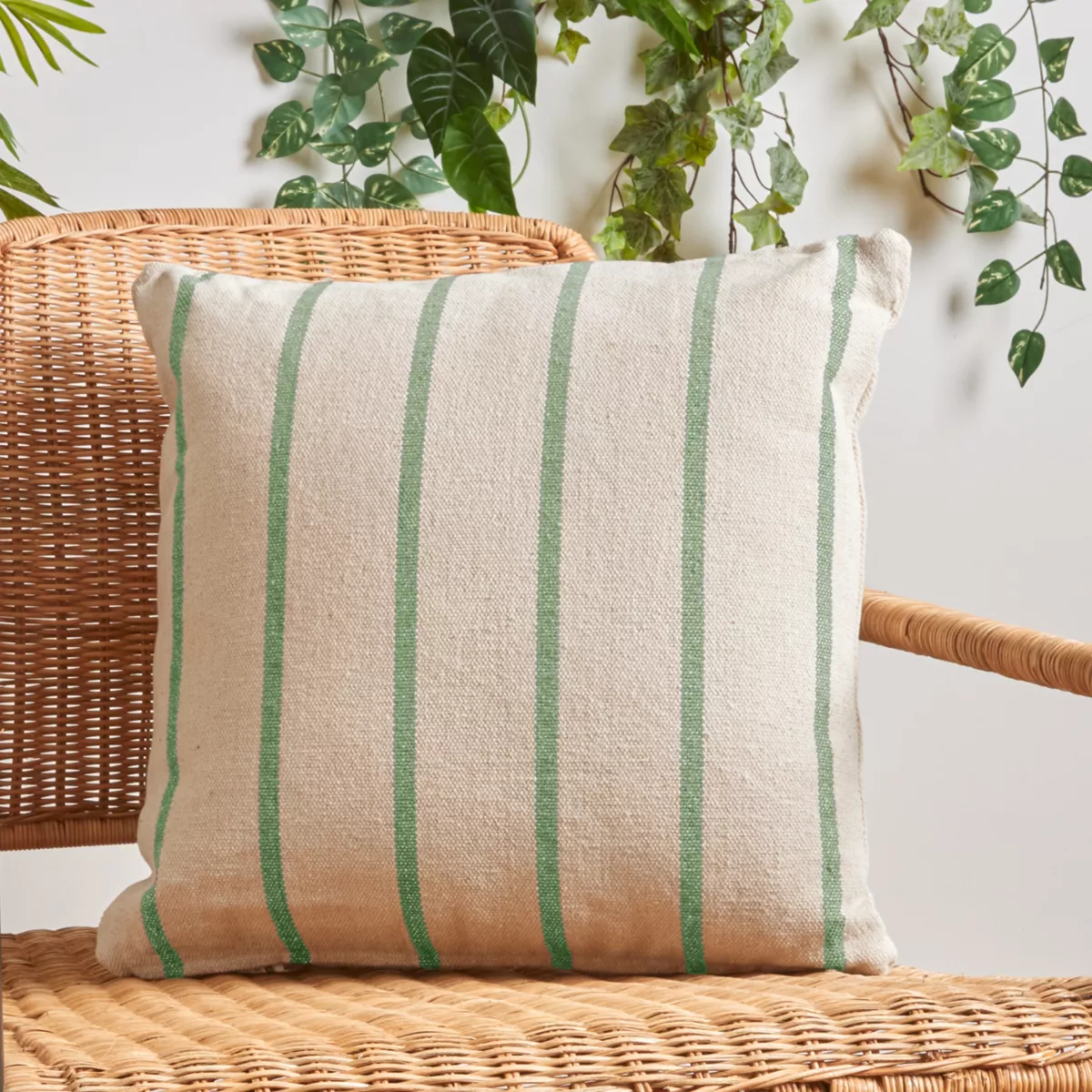 Cuscino da esterno in tela di cotone quadrato (50 x 50 cm) Ocealys Verde