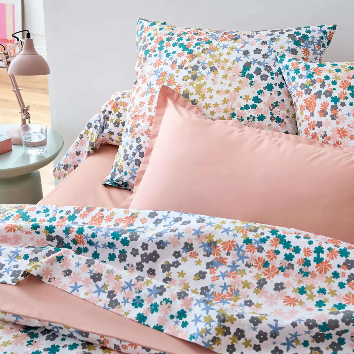 Copripiumino in percalle di cotone (200 x 200 cm) Lolita Multicolore