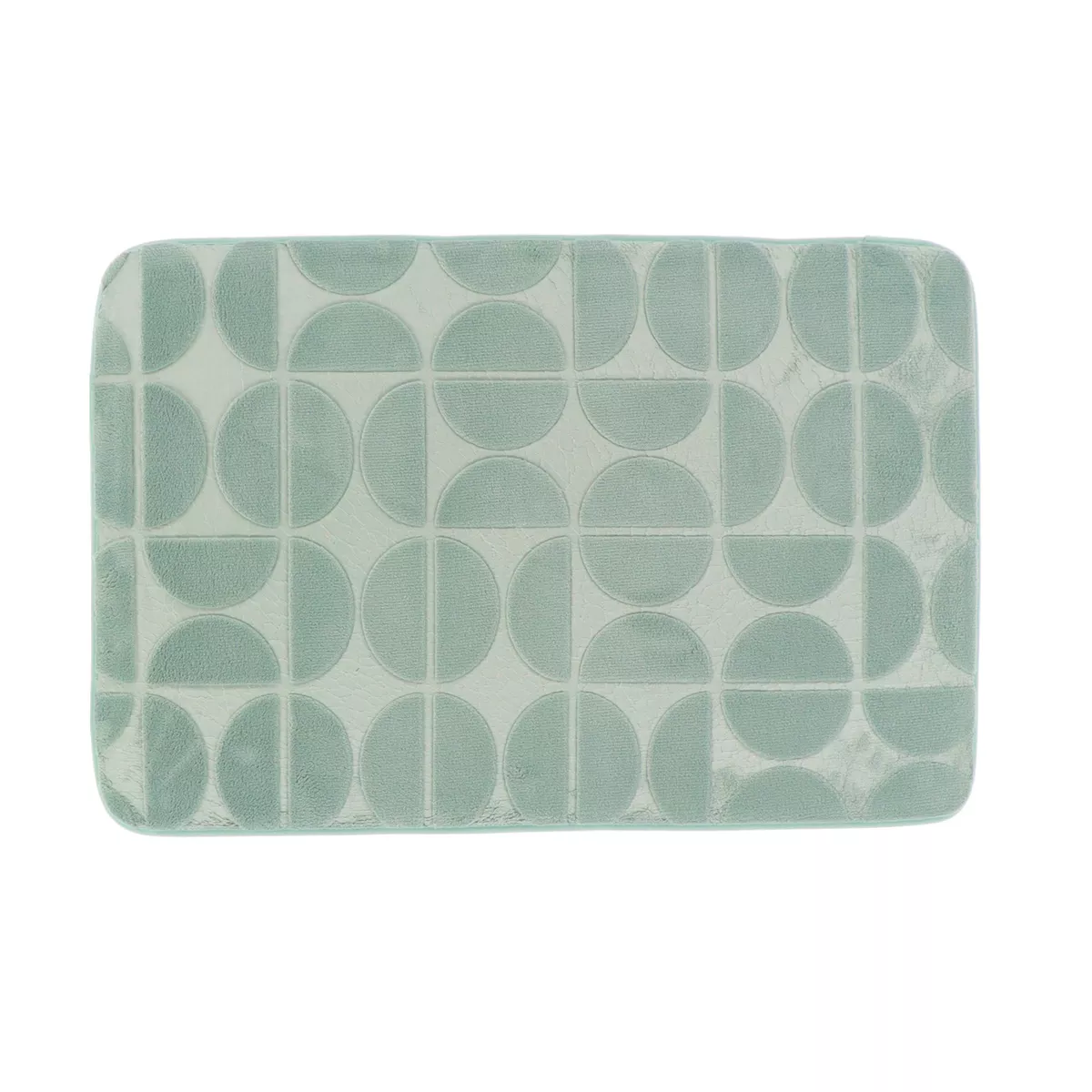 Tappeto da bagno rettangolare in memory foam (50 x 80 cm) Motivo Verde eucalipto