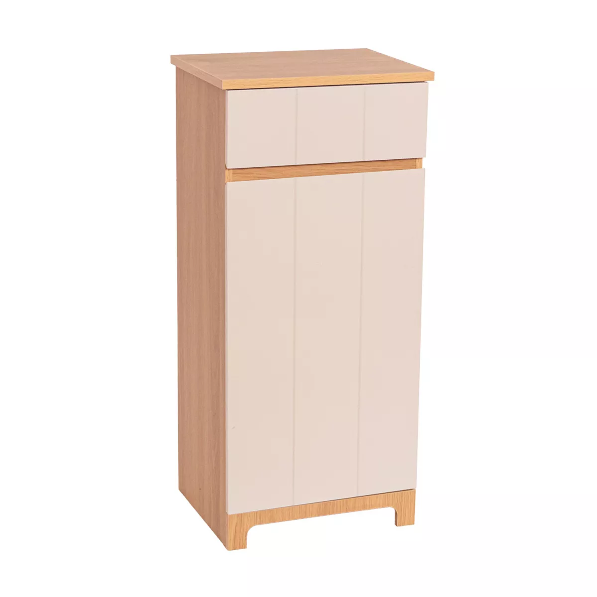 Mobiletto basso bagno in legno (83 x 38 cm) Rivoli Naturale