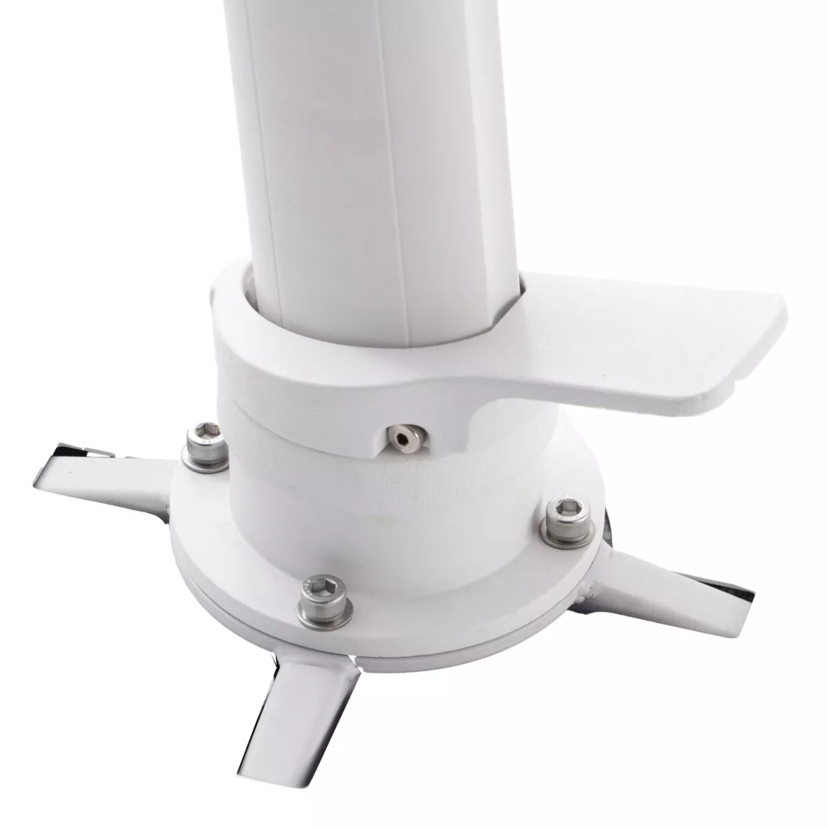 Ombrellone decentrato quadrato in alluminio con base (3 x 3 m) Elyra Bianco e Verde oliva