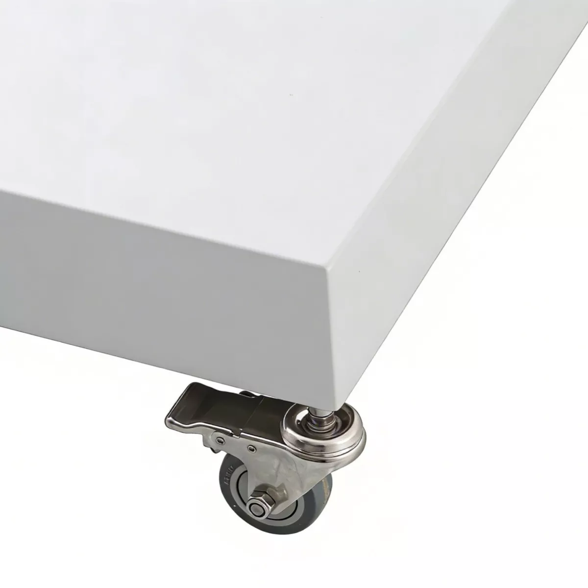 Ombrellone sporgente quadrato in alluminio con base (3 x 3 m) Elyra Metallico lucido e Tortora