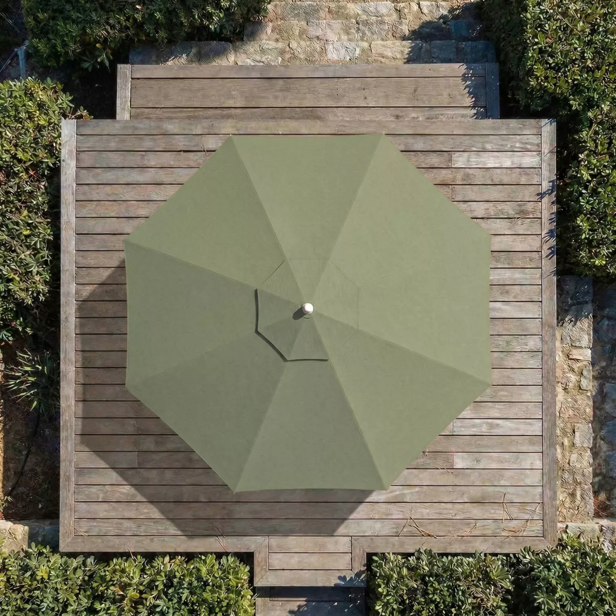 Tessuto per ombrellone rotondo (D3,3 m) Verde oliva