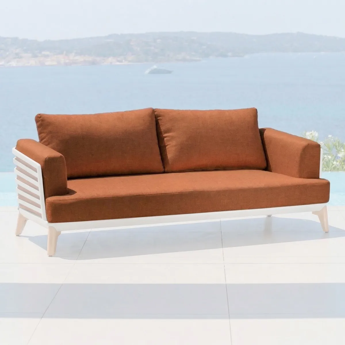 Housses de coussin de remplacement pour Canapé 2 places Monte Carlo Terracotta